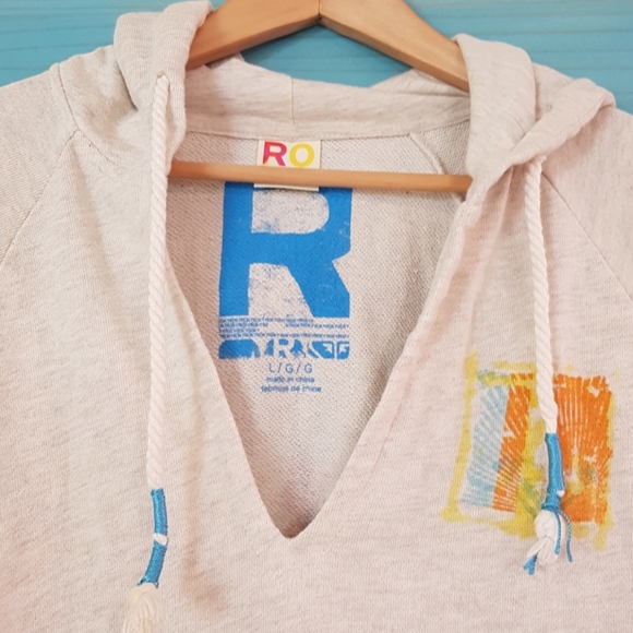 Roxy light beach hoodie L - Picture 2 of 6